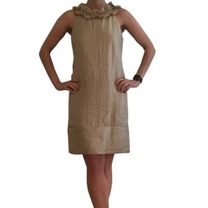 Shimmering Gold Cocktail Dress